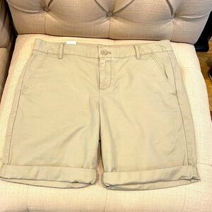 NWT Gap Boyfriend Shorts Tan 100% Cotton Shorts